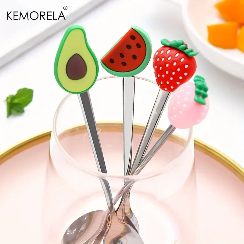 4-Piece Stainless Steel Cutlery Set – Spoons & Fruit Fork