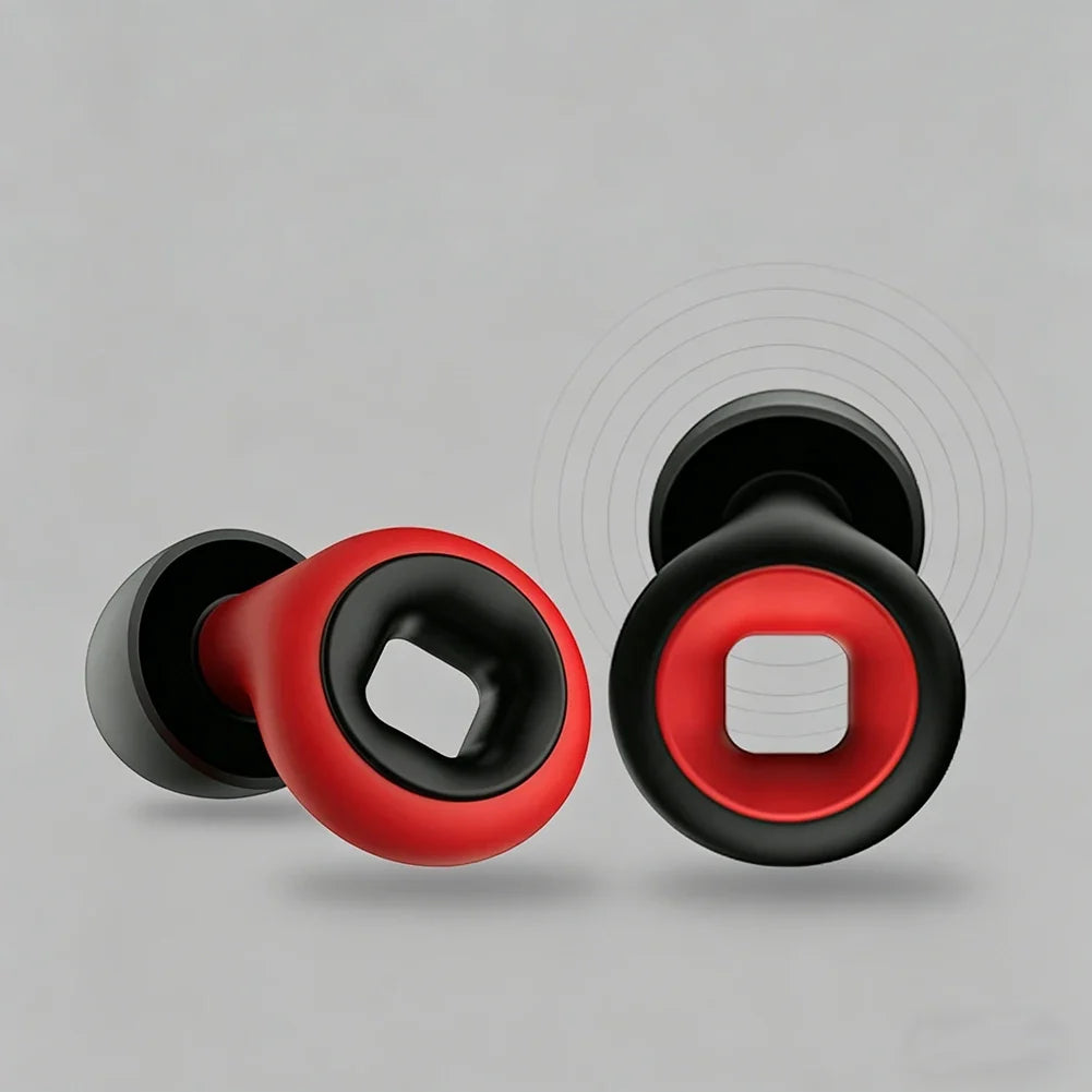 25dB Reusable Silicone Ear Plugs for Sleep, Snoring & Travel