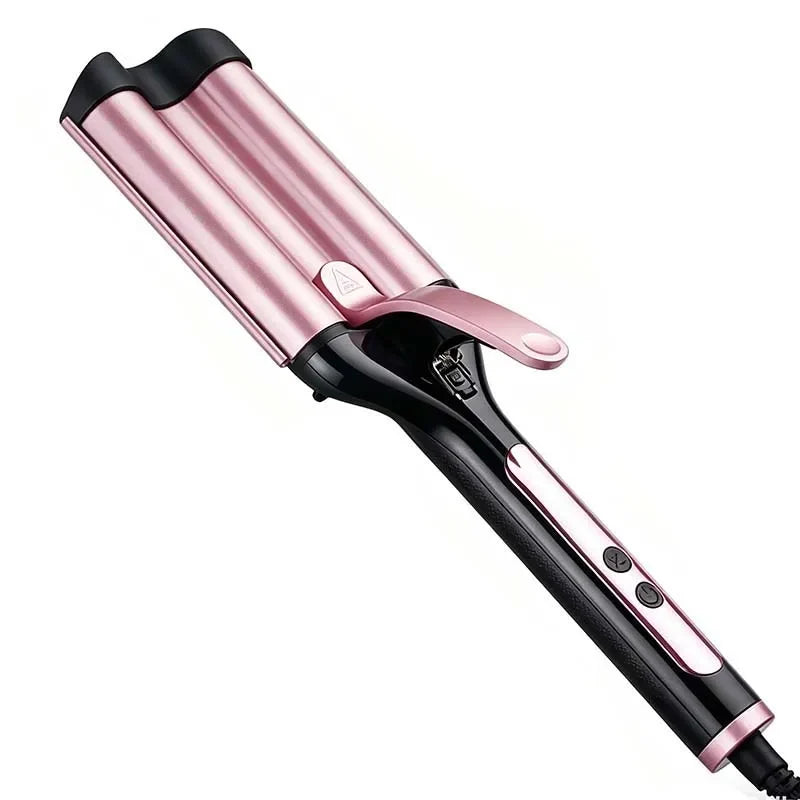 32mm Ceramic PTC Triple Barrel Deep Wave Hair Curler