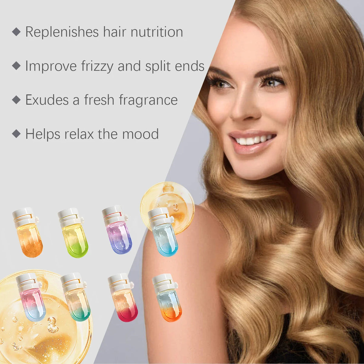 HOEGOA Hair Oil Capsules – Nourishing Anti-Frizz Floral Scent