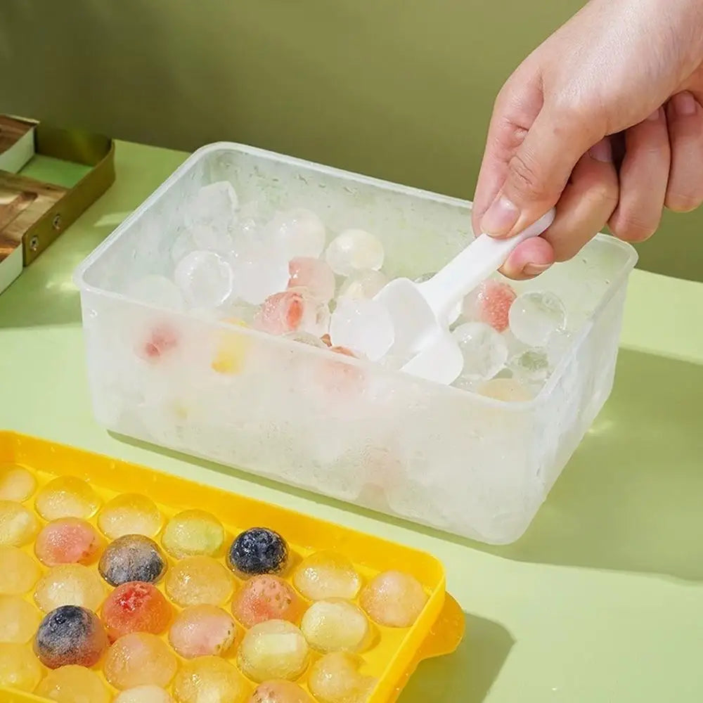 Large Capacity 3-Piece Ice Cube Tray Set – Easy Release Mold