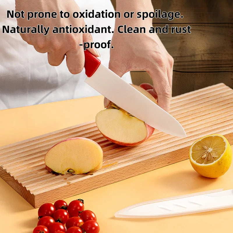 Ceramic Chef Knife Set with Sheaths – Sharp & Rust Proof