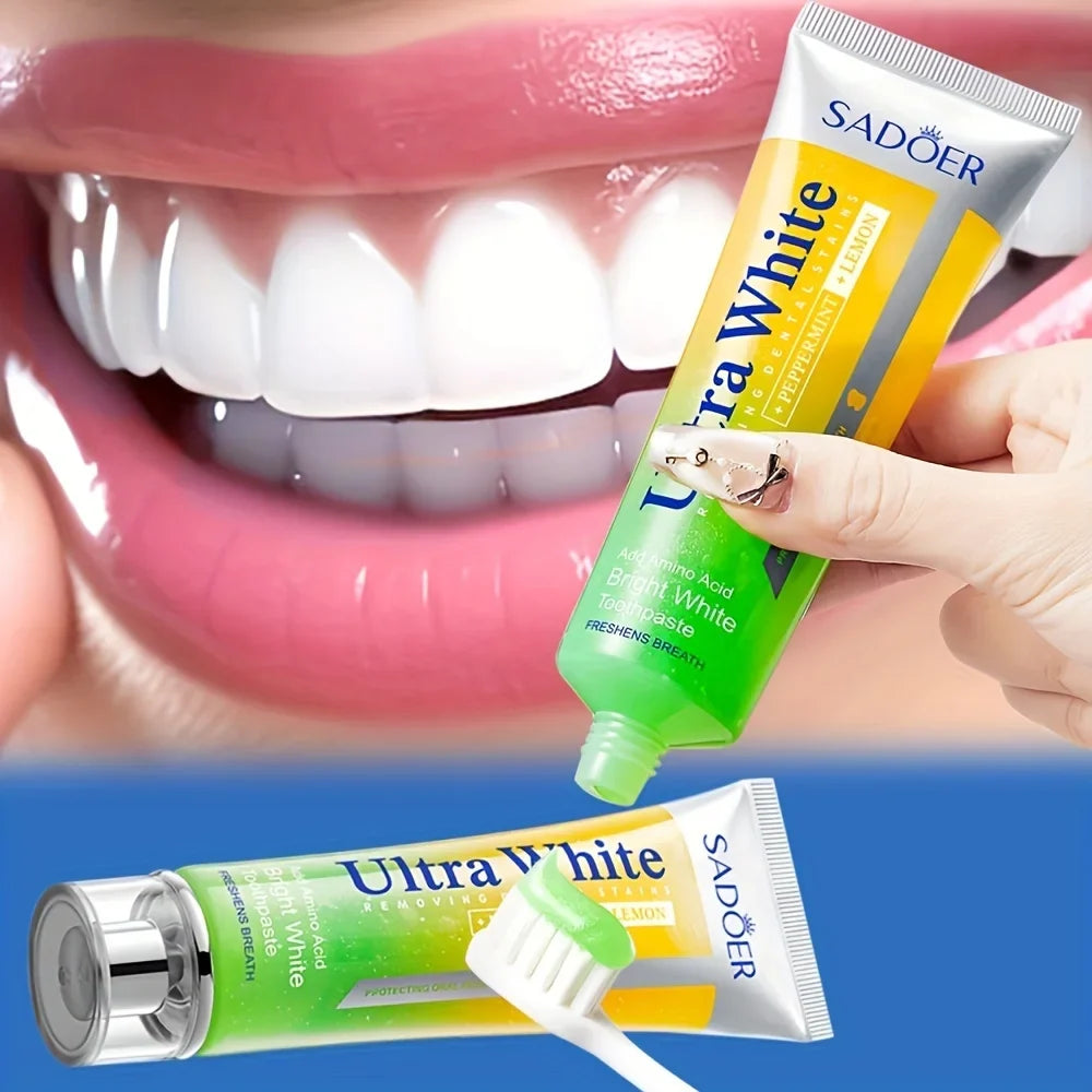 Lemon Mint Whitening Toothpaste | Fresh Breath Brightening 100g