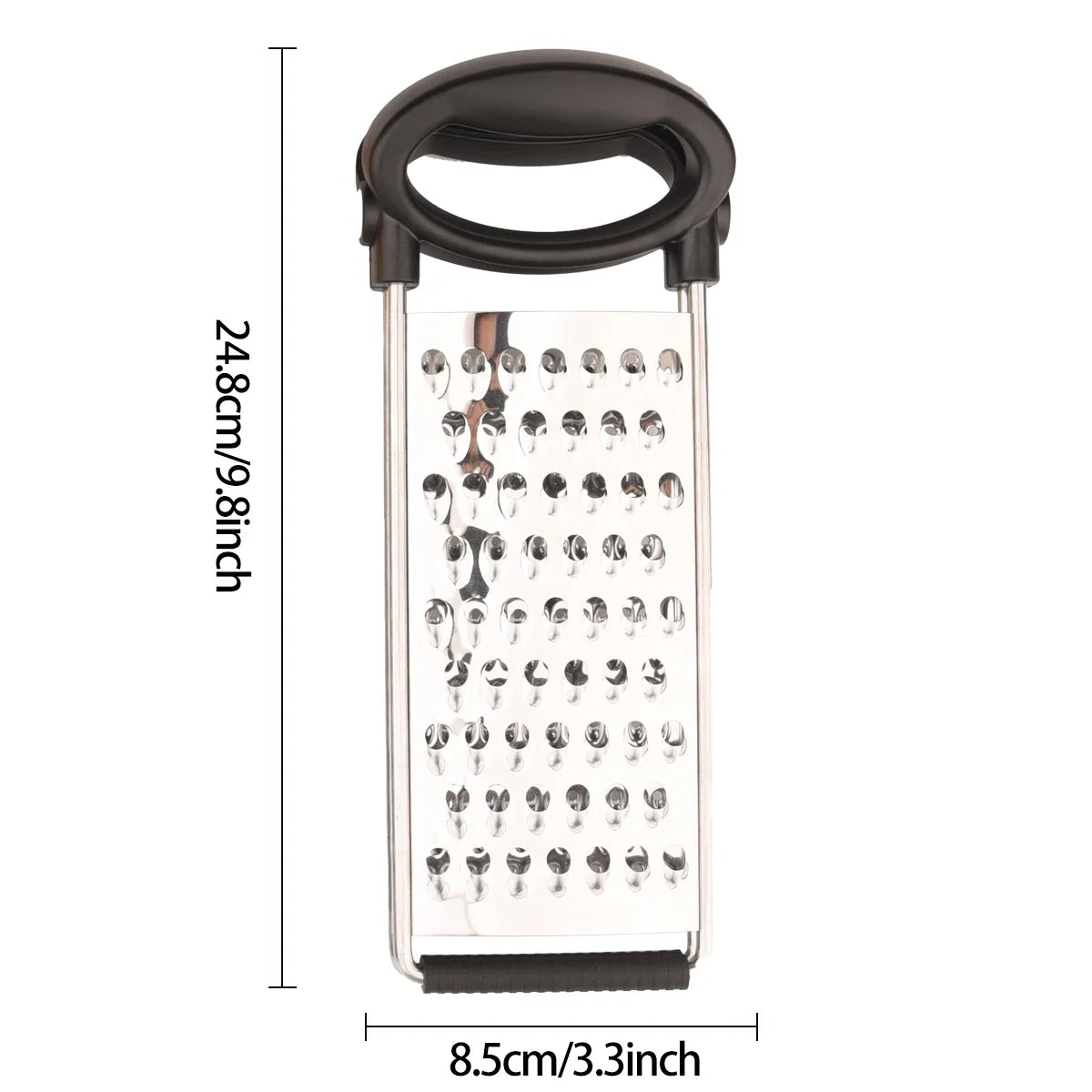 2-in-1 Stainless Steel Box Grater & Vegetable Shredder