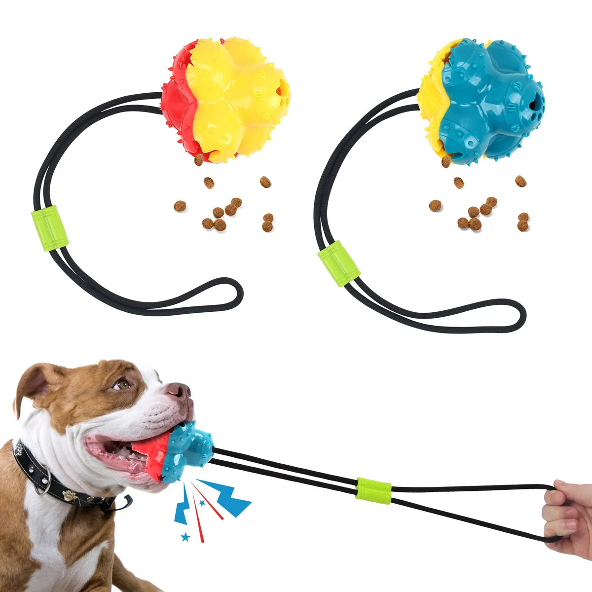 Pet Dogs Make Sounds Play Toy Balls Leak Food Grind Teeth Clean Be