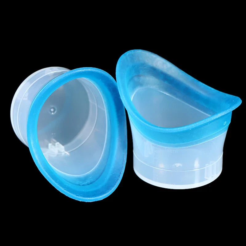 Silicone Eye Wash Cups 2 Pack – Reusable Soft Eye Bath Cup