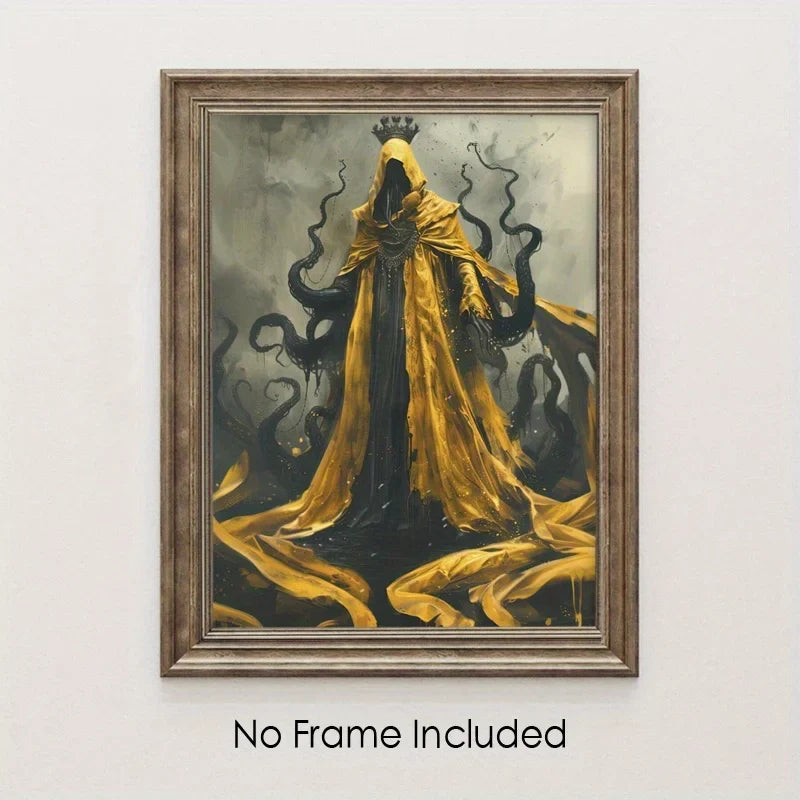 Hastur King in Yellow Canvas Print | Lovecraftian Horror Wall Art