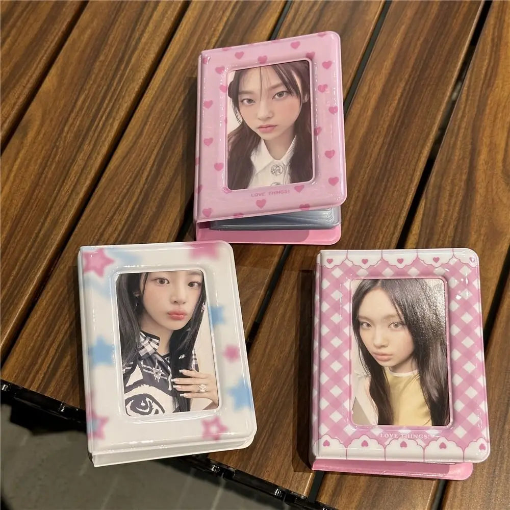 Mini Kpop Photo Card Binder Album – 20 Pockets, 3 Inch