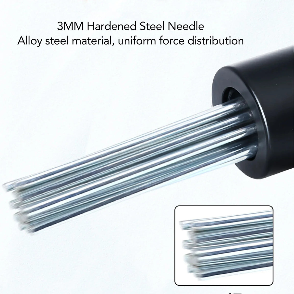 Electric Hammer Needle Scaler Attachment Round Shank 2 Pit Slot