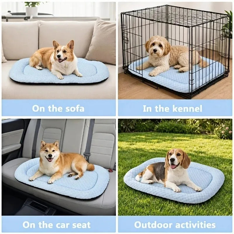 Summer Cooling Pet Bed – Breathable Non-Slip Mat for Dogs & Cats