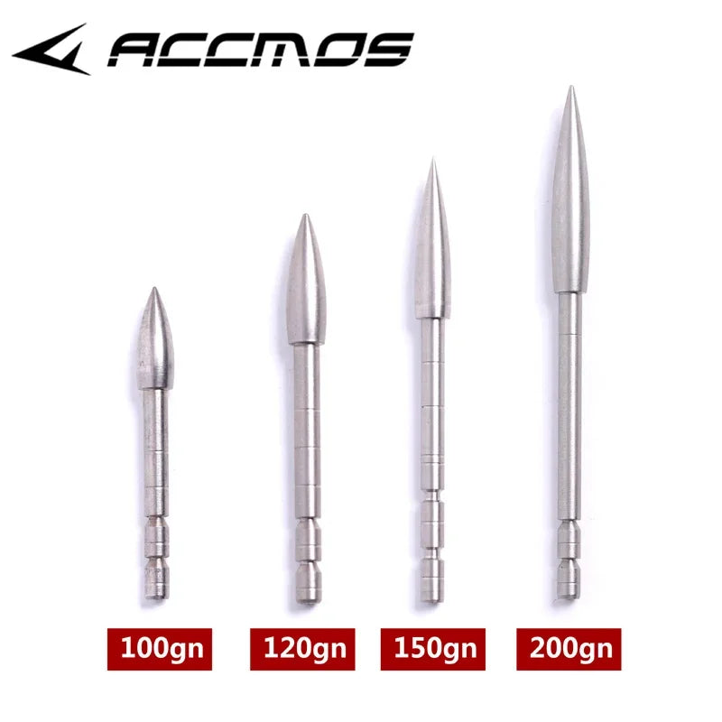 12 Stainless Steel Bullet Point Tip DIY 100 120 150 200 Grain ID