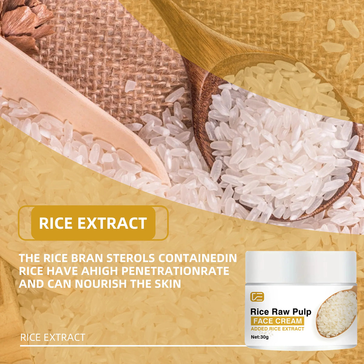 Veérenae Rice Raw Pulp Face Cream – Fast-Absorbing Moisturiser