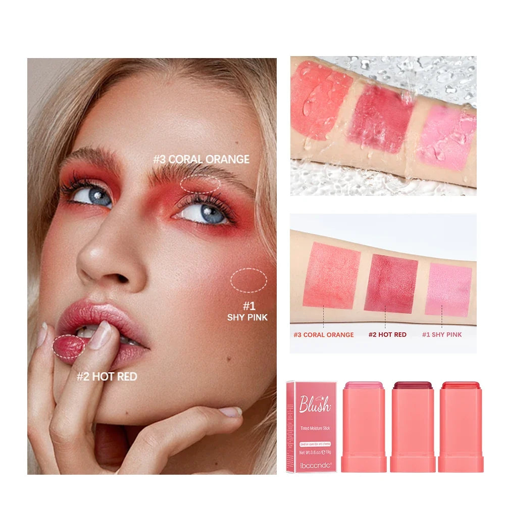 ibcccndc Multi-Use Cream Blush Stick – Long-Lasting Blusher
