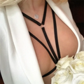 Sexy Body Harness Women Black Harajuku Neck Cage Bra Fetish Lingerie