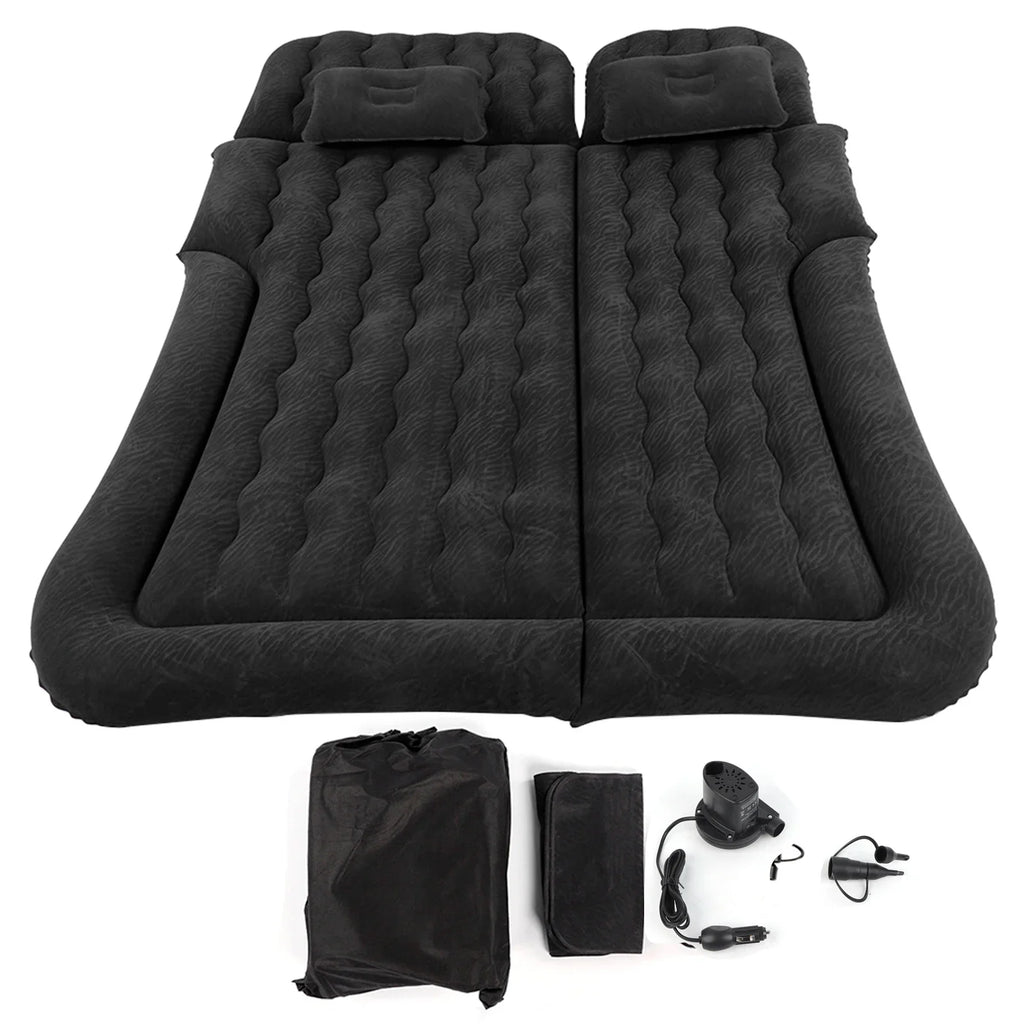 2 1 Multifunction Inflatable Travel Mattress PVC Flocking Soft