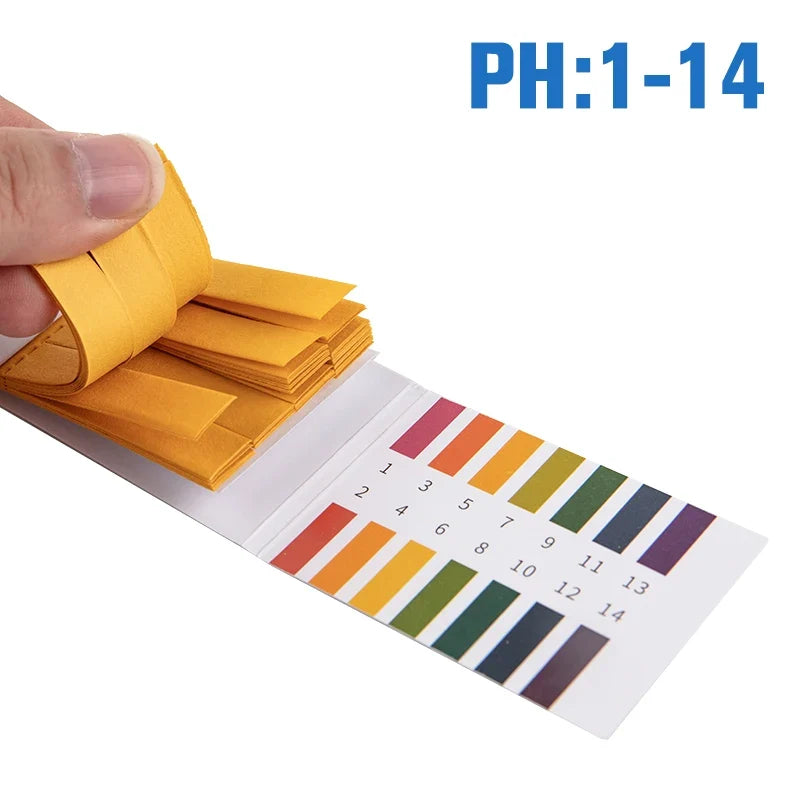 80 pH Test Strips 1–14 | Water, Soil & Pool pH Indicator Kit