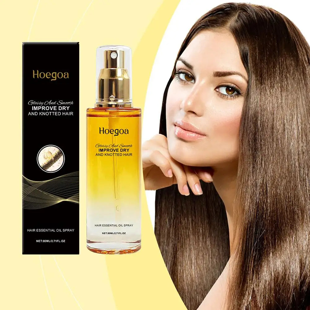 Hair Essential Oil Spray – Smooths Dry & Frizzy Hair 80ml