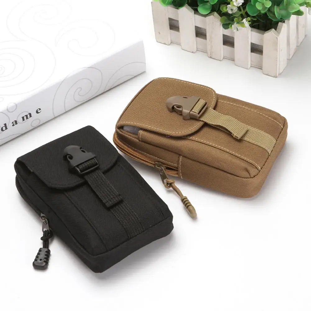 Outdoor Tactical Waist Bag Heavy Duty Oxford Phone Pouch Men's