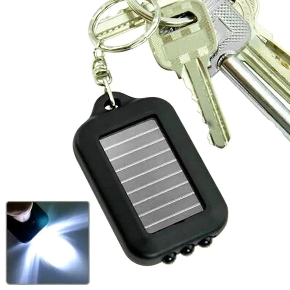 Solar Flashlight Keychain – 160 Lumen Mini Torch | 1/2/3 Pack