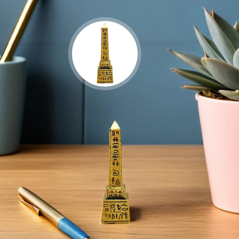 Egyptian Obelisk Figurine Statue Psychological Sandbox Tower Ornament