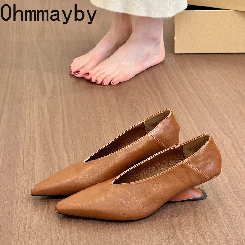 Women's Mary Jane Platform Pumps – Slip-On Round Toe Heels