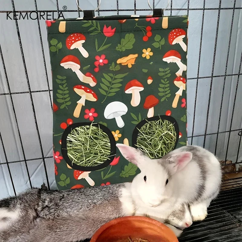Rabbit Hay Feeder Bag 2 Holes – Guinea Pig & Small Pet Feeder