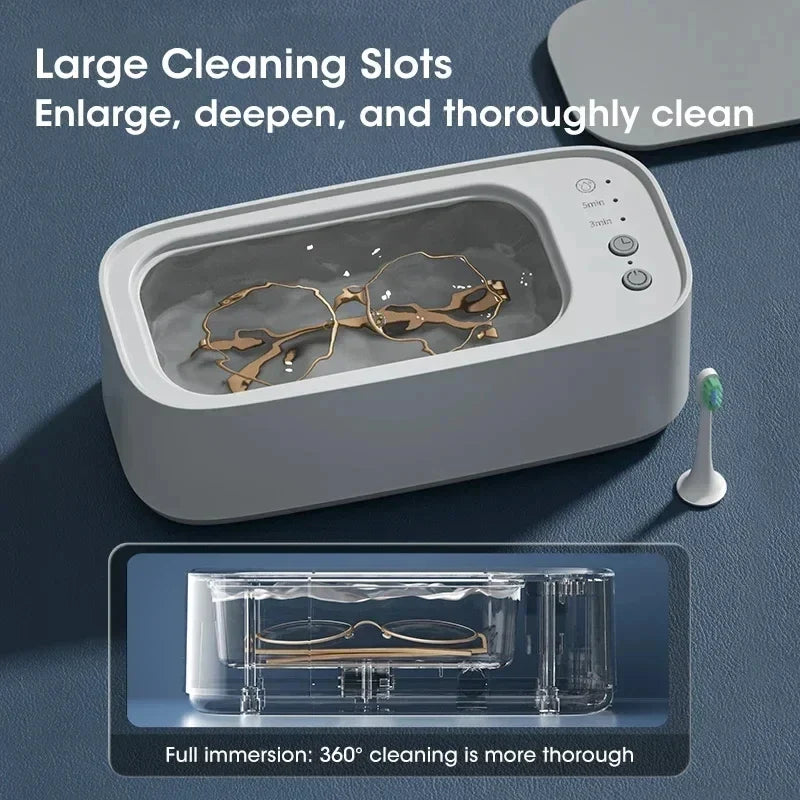 HOMEFISH Mini Ultrasonic Cleaner – Jewelry, Glasses & More