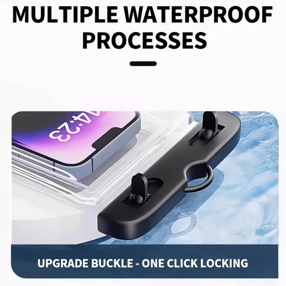 Waterproof Phone Pouch with Lanyard – Universal Underwater Case