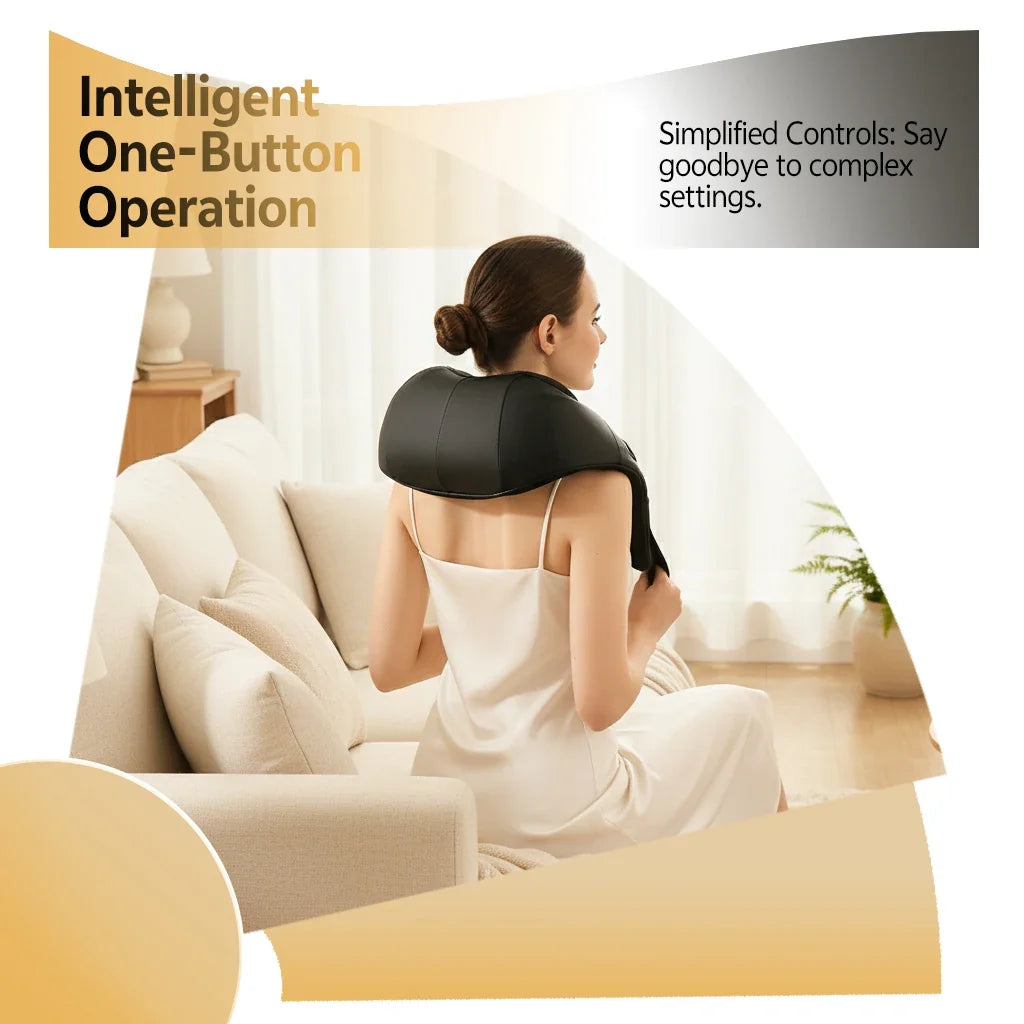 Warm Compress Kneading Neck & Shoulder Massager | Full Body