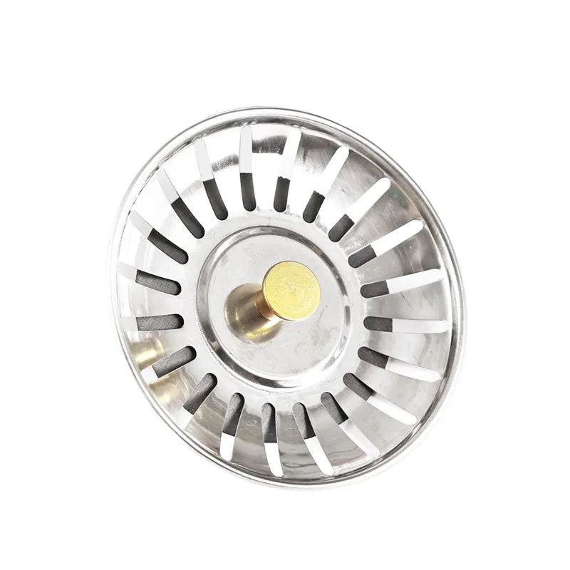 80mm Stainless Steel Sink Strainer & Drain Stopper – 2-in-1