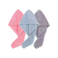 Absorbent Hair Towel Wrap with Button Closure – 9.8"×25.5"