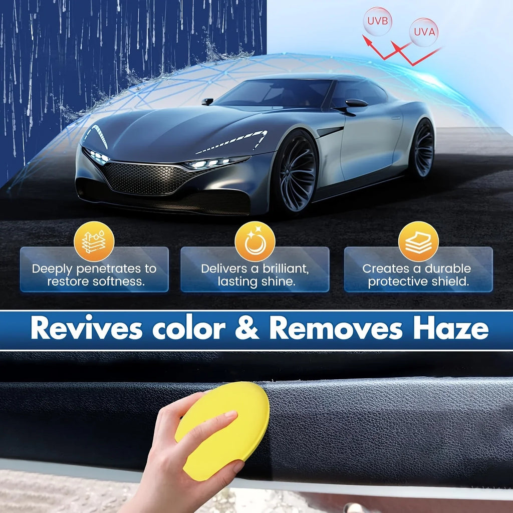 Black Trim & Plastic Restorer 150ml – UV Protection for Cars