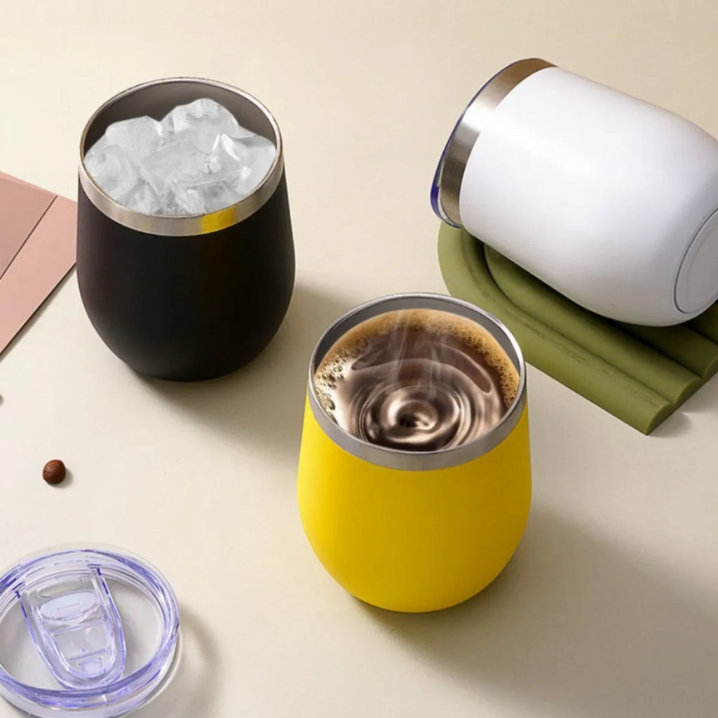 Egg Cup 304 Stainless Steel U-shaped Lid Beer Cold Portable Eggshell