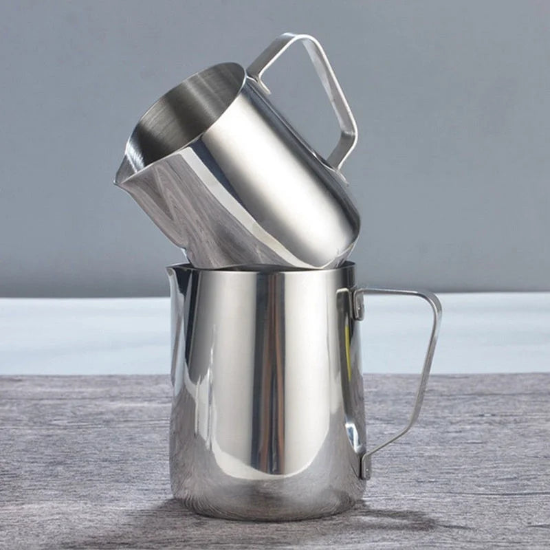 Stainless Steel Milk Frothing Pitcher 100/350/600ml | Latte Art