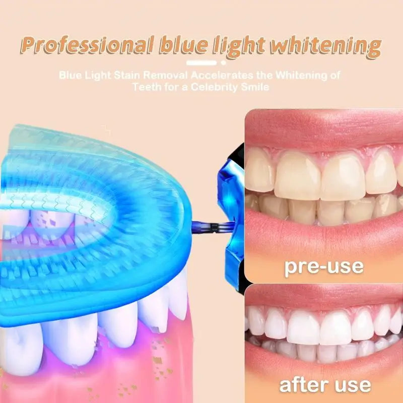 U-Shaped Electric Toothbrush Set with Teeth Whitening Lamp