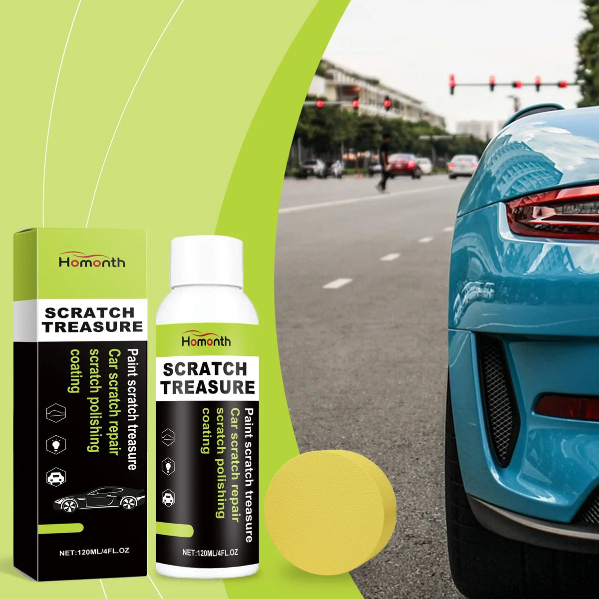 Homonth Car Scratch Remover Polish & Protective Coating 120ml