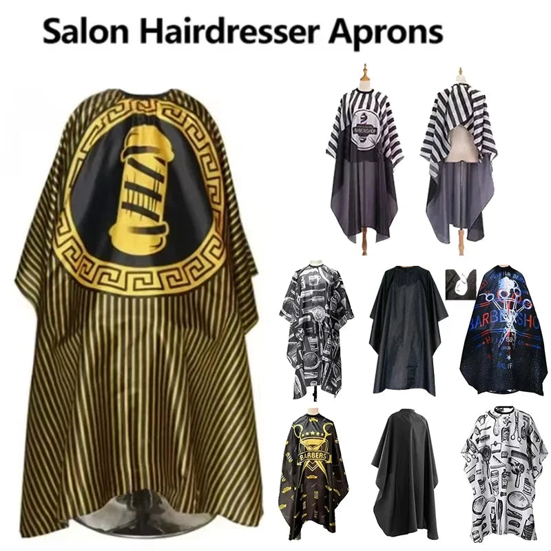 Waterproof Haircut Cape | Retro Barber Salon Cutting Apron