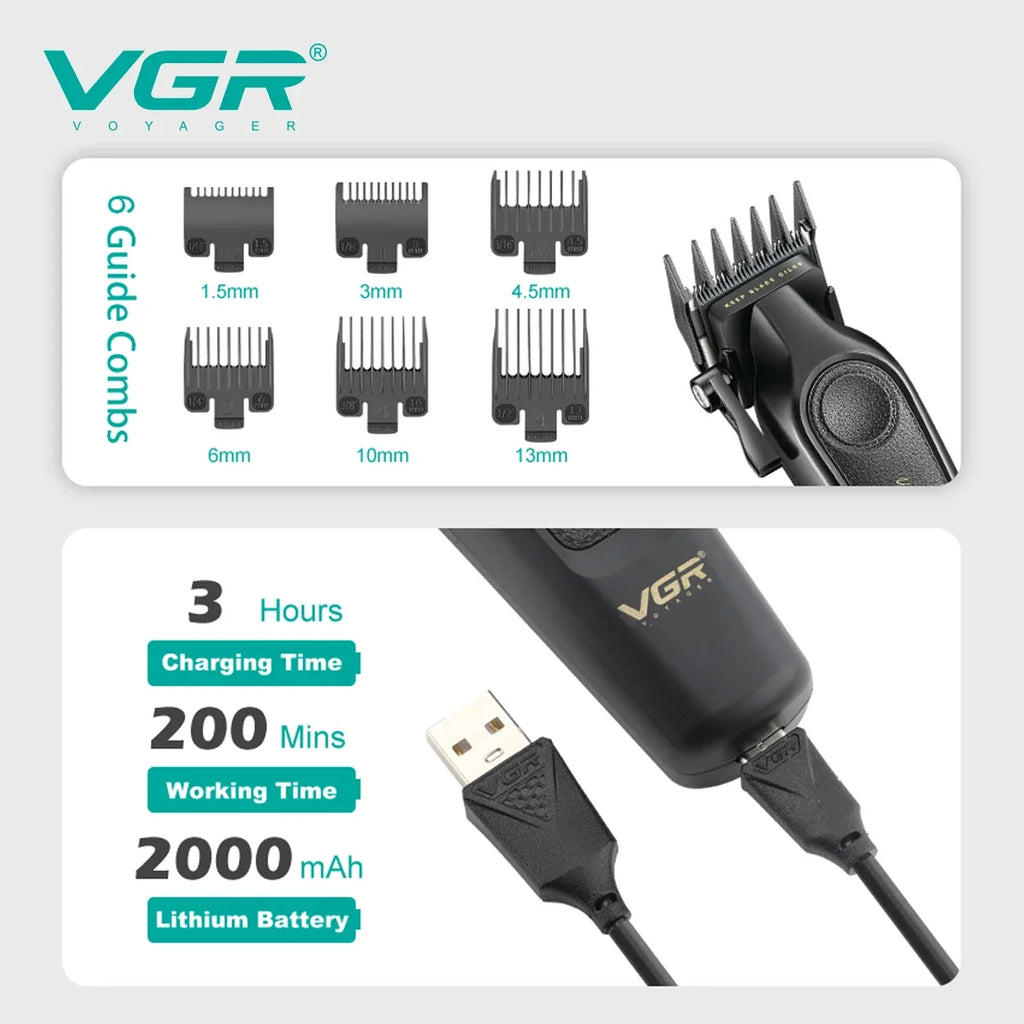 VGR V-197 & V-995 Men's Electric Hair Clipper 2-Piece Set