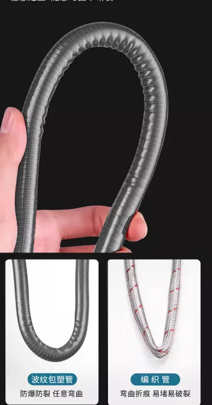 G1/2" 304 Stainless Steel Flexible Corrugated Plumbing Hose