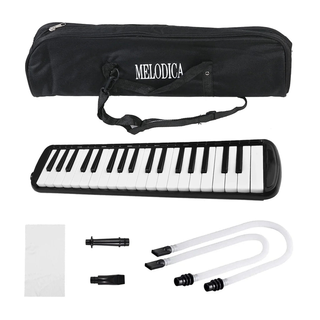 Melodica Air Piano Keyboard 37 Keys Instrument 2 Soft Blow Pipe