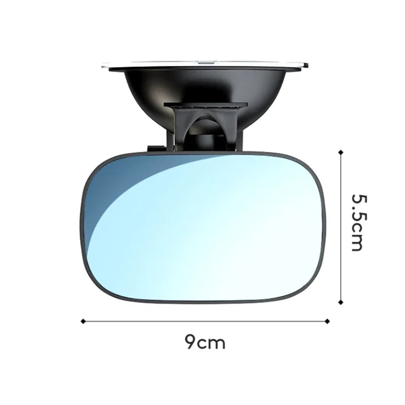 2-in-1 Baby Car Rearview Mirror | Wide Angle Convex Safety