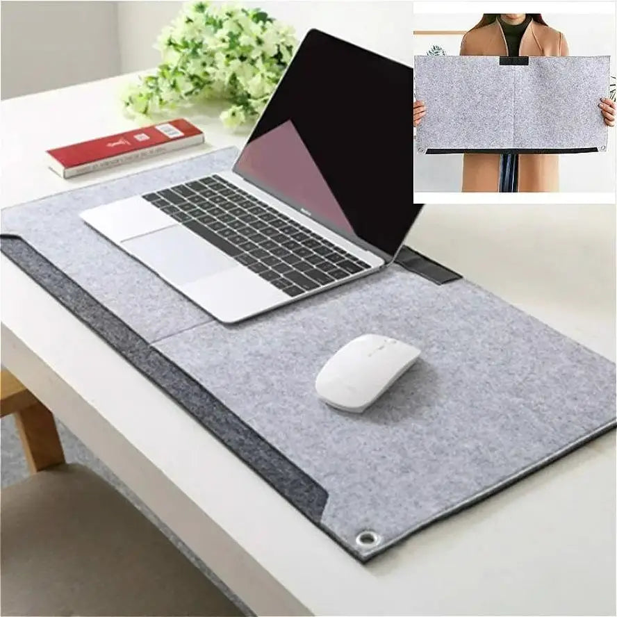 Large Felt Desk Mat – Non-Slip Mouse Pad & Desktop Protector