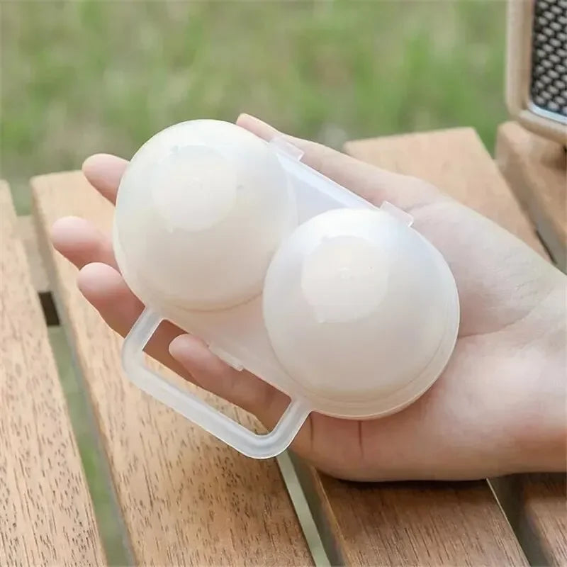 2-Cell Portable Egg Carrier Box – Travel & Fridge Egg Case