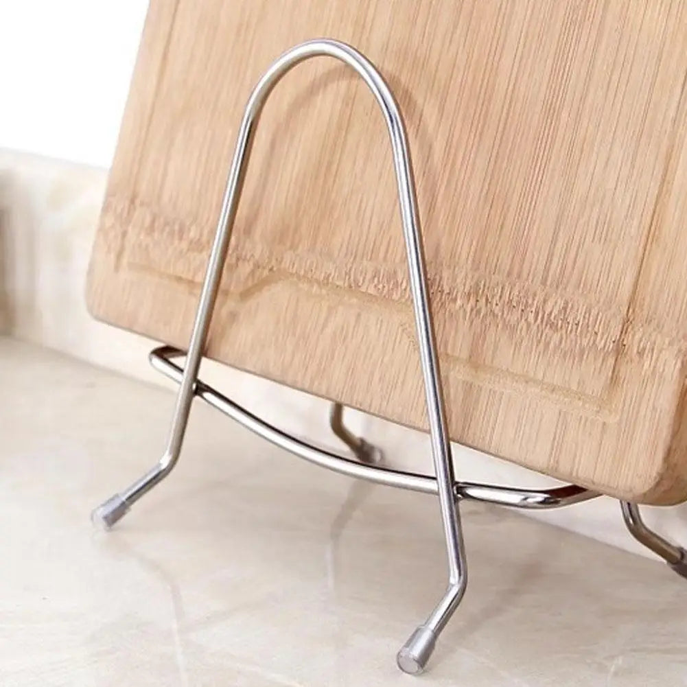 Stainless Steel Cutting Board & Pot Lid Rack Organizer