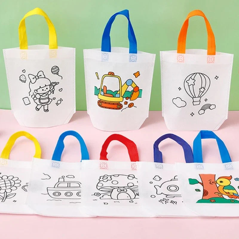 DIY Graffiti Gift Bags – 12 Bags & 144 Coloring Markers Set
