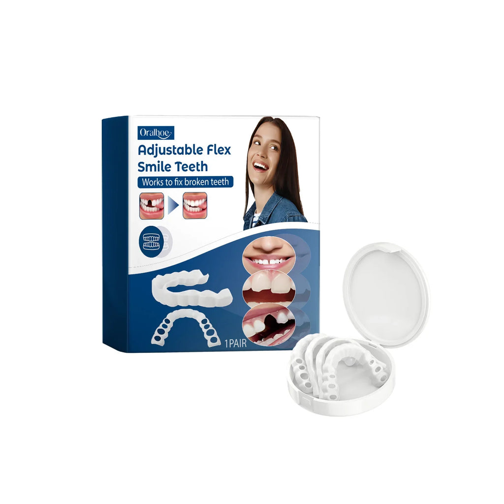 Adjustable Snap-On Dental Veneers – Temporary Teeth Cover