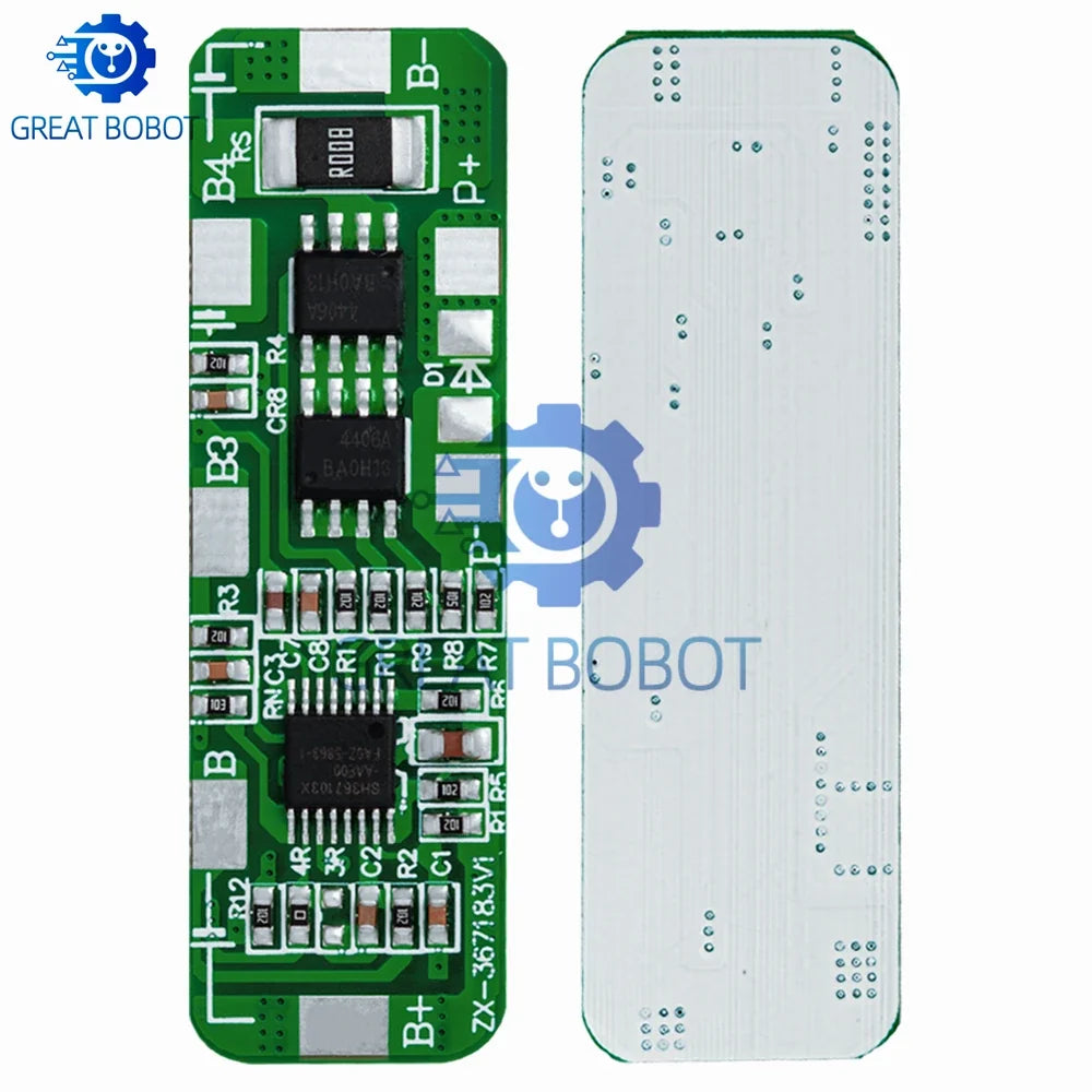 4S 18650 Li-ion BMS Protection Board PCB 4A–5A | 1–5 Pack