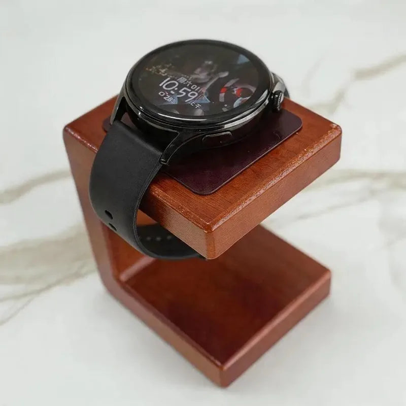 Solid Wood Watch Stand & Jewelry Organizer | Desktop Display