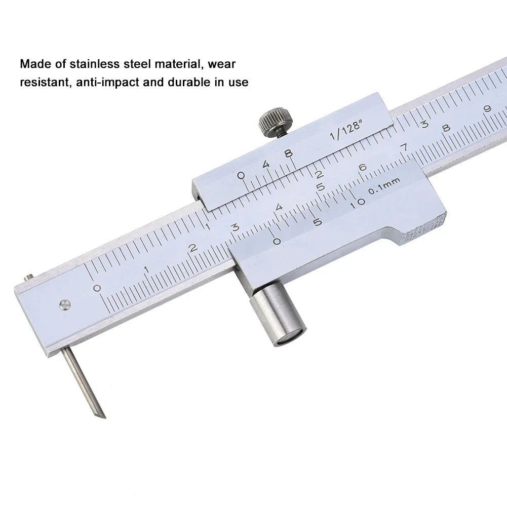 0 Parallel Crossed Caliper Stainless Steel Vernier Marking Gauge
