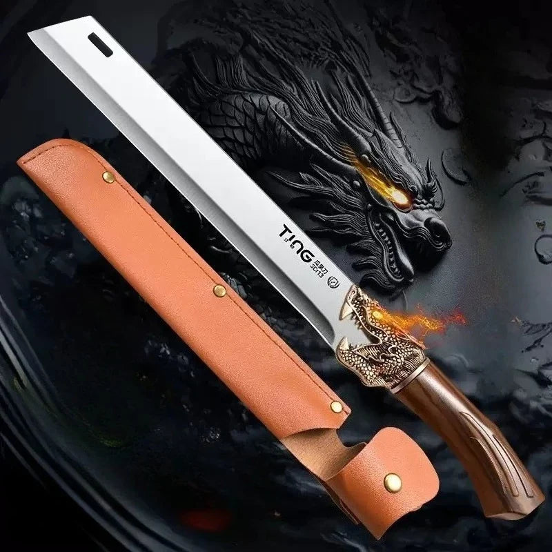 Longquan Ultra-Sharp Stainless Steel Watermelon Fruit Knife